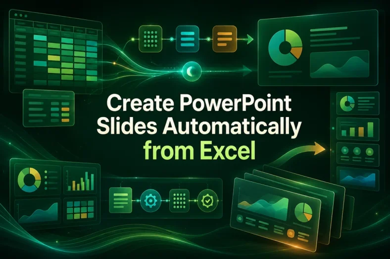 featured image - automatically create powerpoint slides from excel