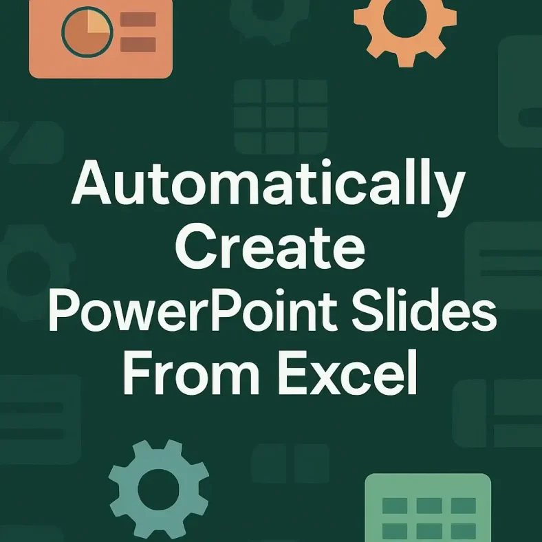 featured image - automatically create powerpoint slides from excel