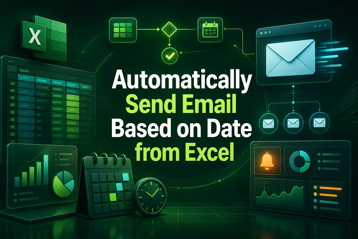 Send Date How to Automatically Send Email Based on Date from Excel - Excel Insider
