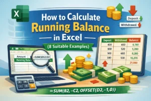 featured image - calculate running balance in excel