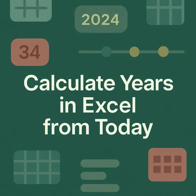featured image - calculate years in excel from today