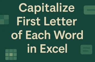 featured image - capitalize first letter of each word excel