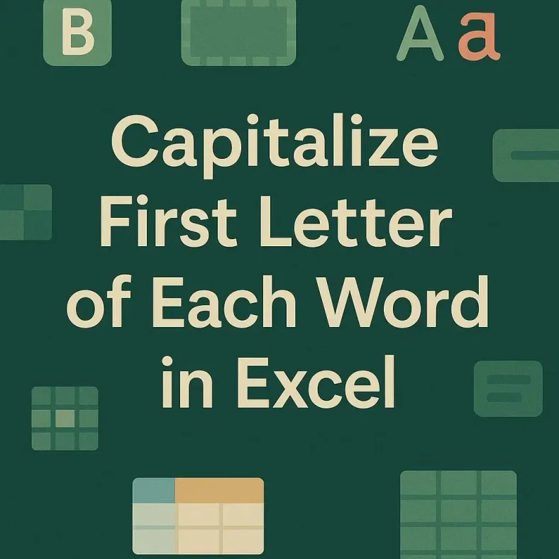 featured image - capitalize first letter of each word excel