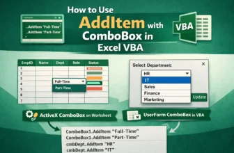 featured image - combobox add item vba