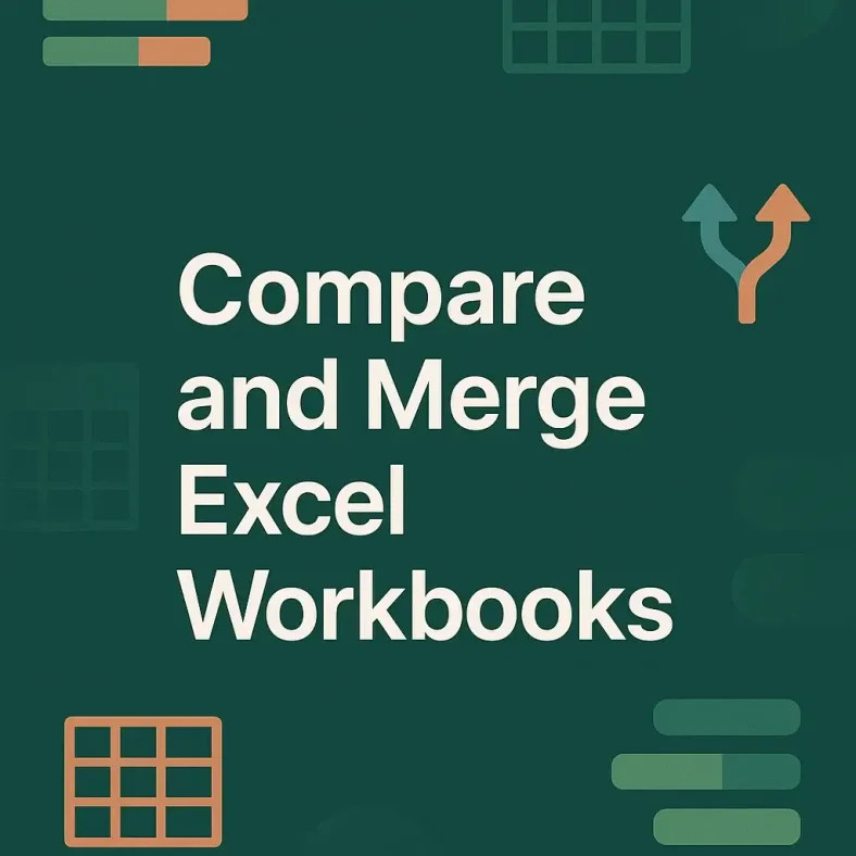 featured image - compare and merge excel workbooks