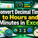 featured image - convert decimal time to hours and minutes in excel