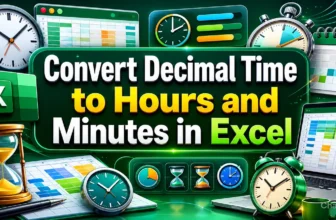 featured image - convert decimal time to hours and minutes in excel