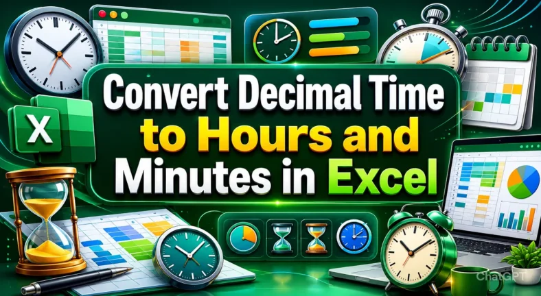 featured image - convert decimal time to hours and minutes in excel
