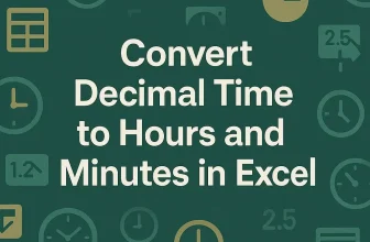 featured image - convert decimal time to hours and minutes in excel