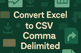 featured image - convert excel to csv comma delimited