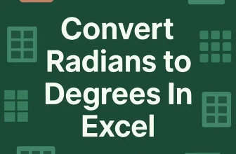 featured image - convert radians to degrees in excel