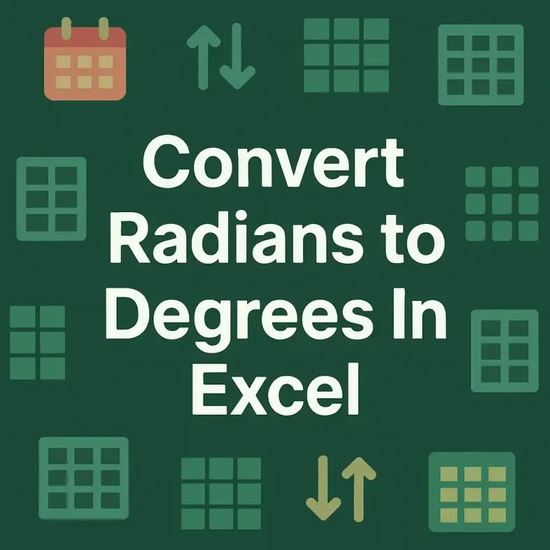 featured image - convert radians to degrees in excel