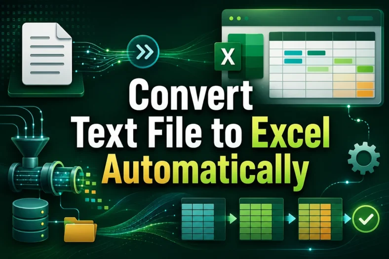featured image - convert text file to excel automatically