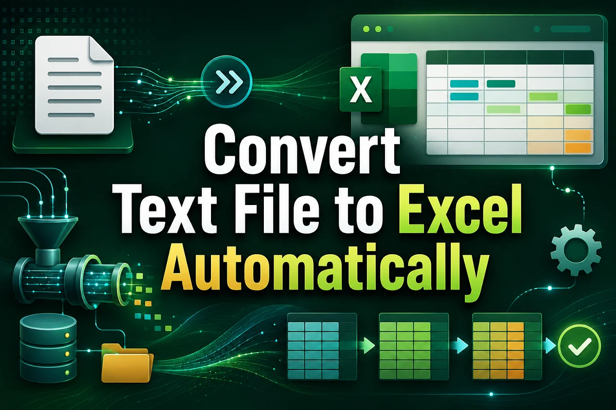 How to Convert Text File to Excel Automatically (5 Simple Ways) - Excel ...