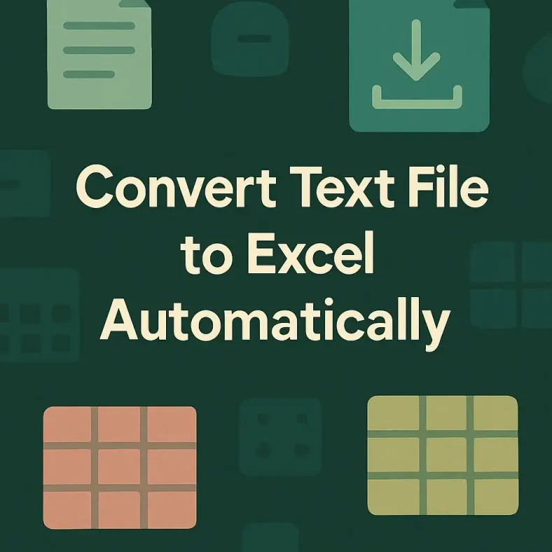 featured image - convert text file to excel automatically