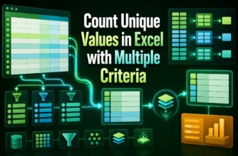 featured image - count unique values excel with multiple criteria