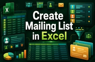 featured image - creating a mailing list in excel