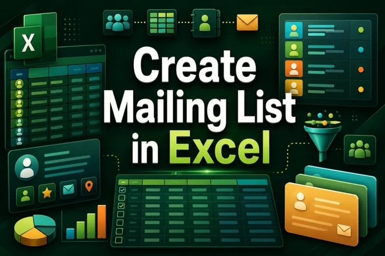 featured image - creating a mailing list in excel