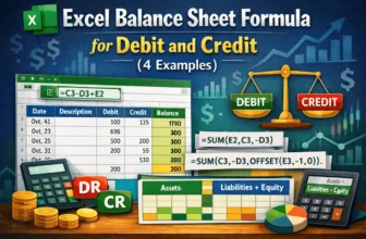 featured image - debit credit balance sheet excel formula