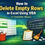 featured image - delete empty rows in excel vba