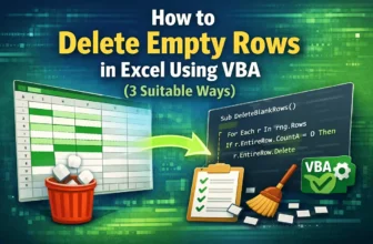 featured image - delete empty rows in excel vba