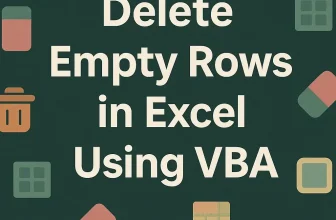 featured image - delete empty rows in excel vba