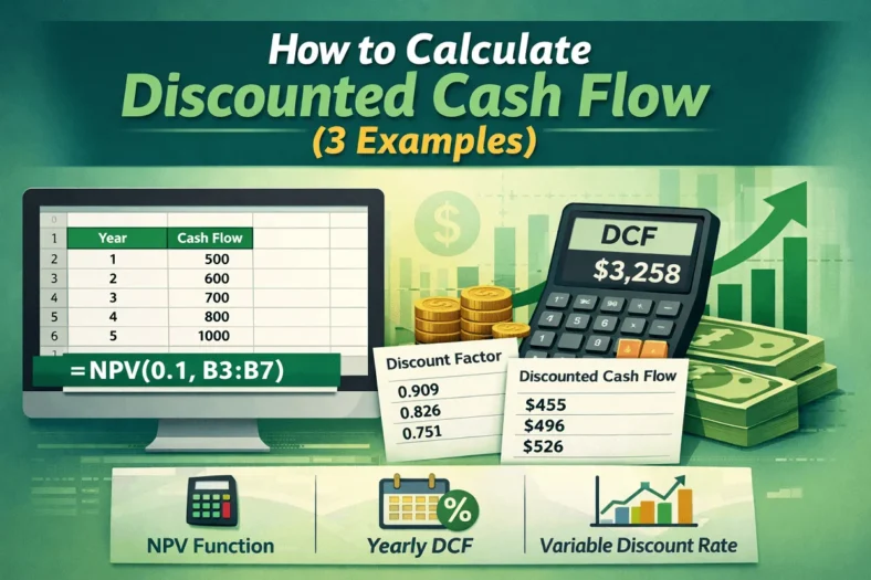 featured image - discounted cash flow formula in excel