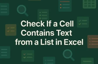 featured image - excel check if cell contains text from list