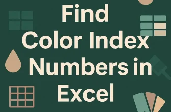 featured image - excel color index numbers