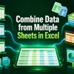 featured image -excel combine data from multiple sheets