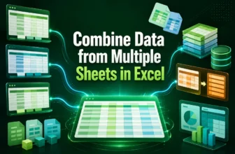 featured image -excel combine data from multiple sheets