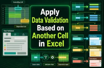 featured image - excel data validation based on another cell