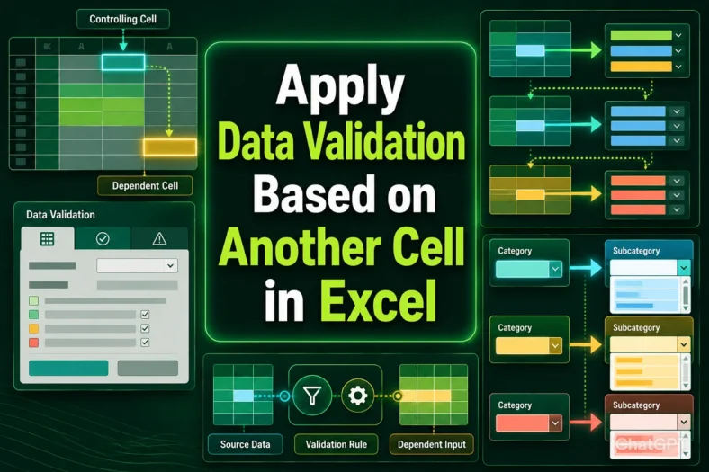 featured image - excel data validation based on another cell