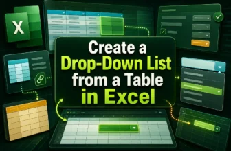 featured image - excel drop down list from table