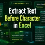 featured image - excel extract text before character