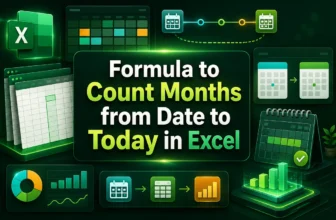 featured image - excel formula to count months from date to today