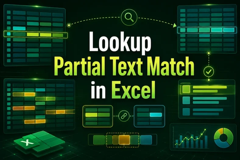 featured image - excel lookup partial text match