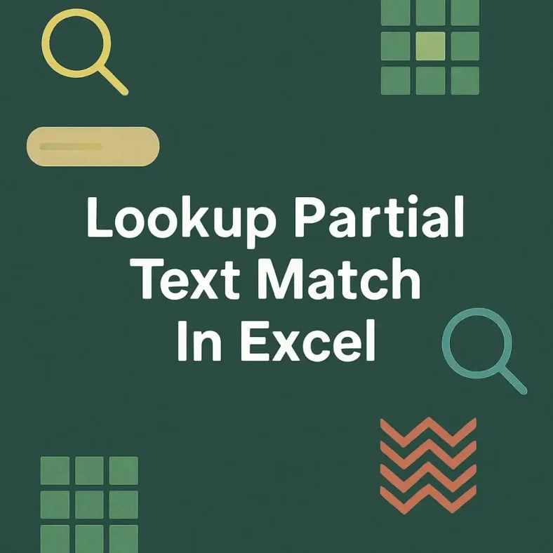 featured image - excel lookup partial text match
