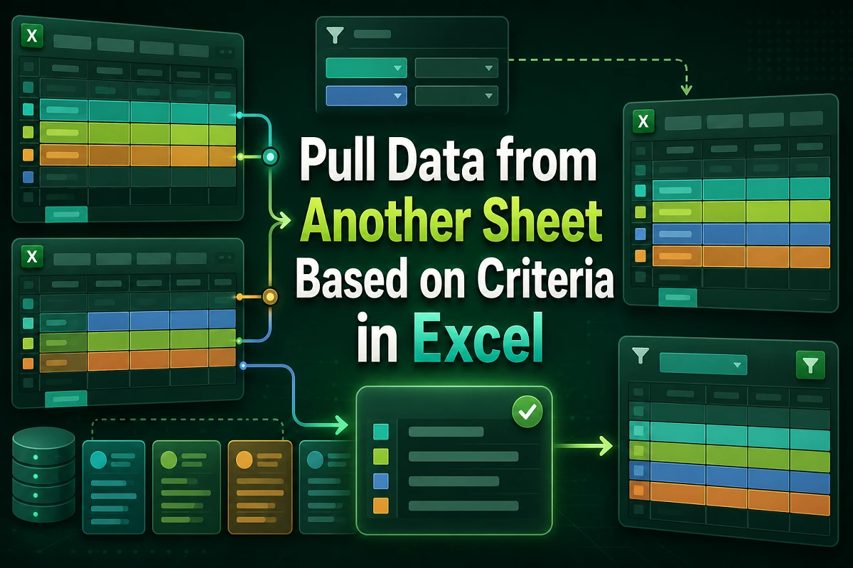 How to Pull Data from Another Sheet Based on Criteria in Excel - Excel ...