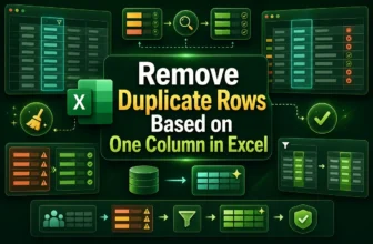 featured image - excel remove duplicate rows based on one column