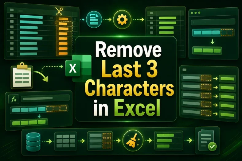 featured image - excel remove last 3 characters
