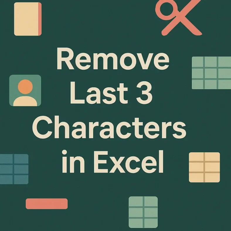 featured image - excel remove last 3 characters