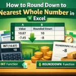 featured image - excel round down to nearest whole number