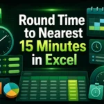 featured image - excel round time to nearest 15 minutes