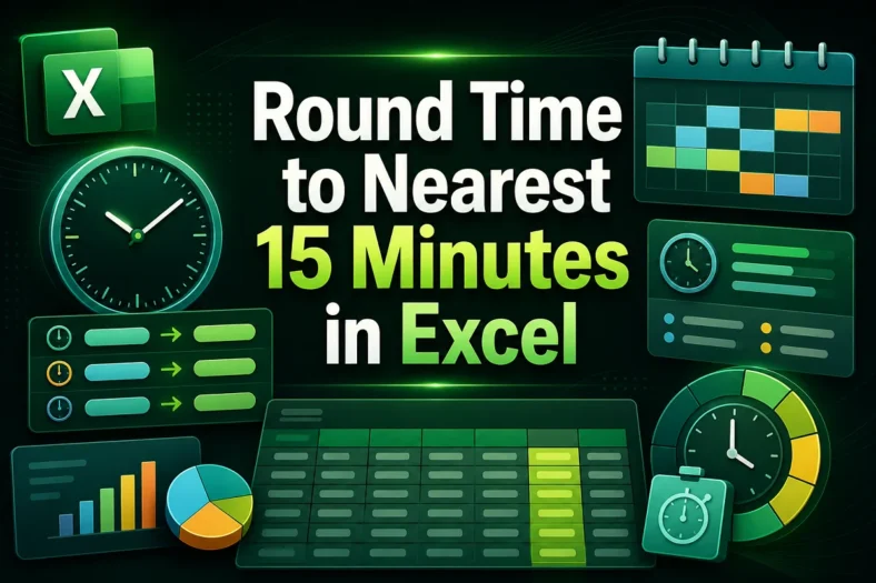 featured image - excel round time to nearest 15 minutes