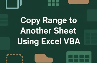 featured image - excel vba copy range to another sheet