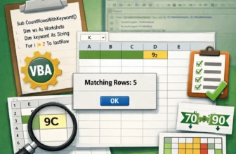 featured image - excel vba count rows with data