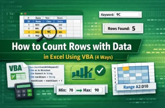 featured image - excel vba count rows with data