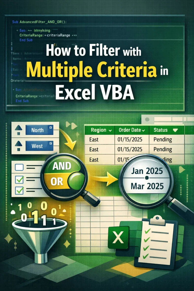 featured image - excel vba filter multiple criteria