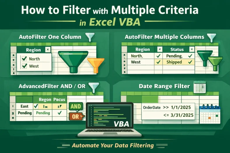 featured image - excel vba filter multiple criteria